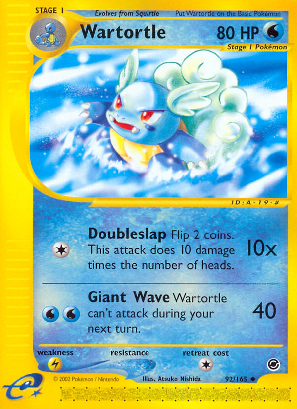 Wartortle (92/165) [Expedition: Base Set] | Good Games Cannington