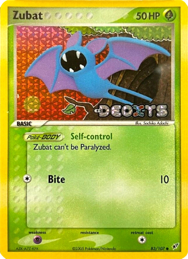 Zubat (83/107) (Stamped) [EX: Deoxys] | Good Games Cannington