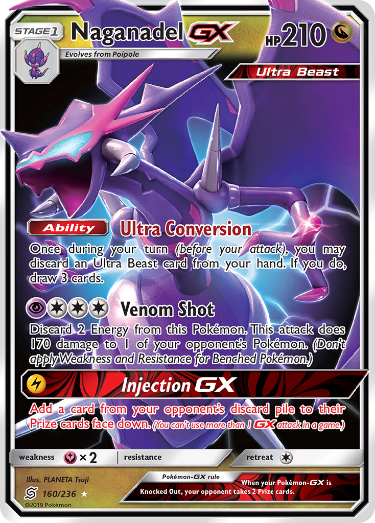 Naganadel GX (160/236) [Sun & Moon: Unified Minds] | Good Games Cannington