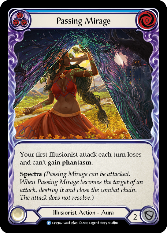 Passing Mirage (Blue) [EVR142] (Everfest)  1st Edition Rainbow Foil | Good Games Cannington