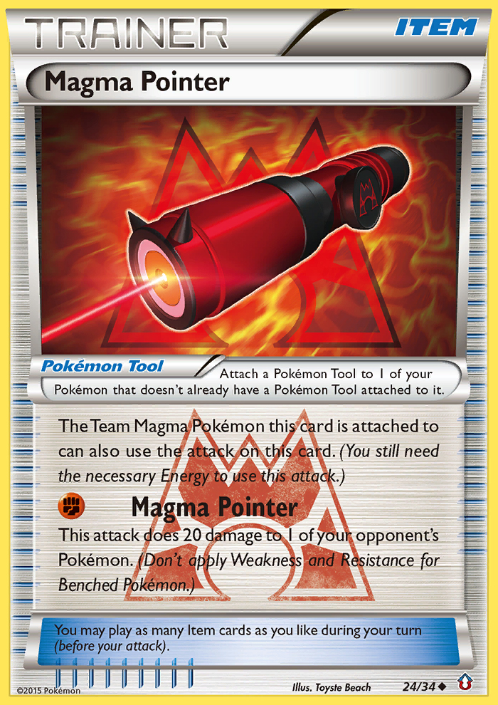 Magma Pointer (24/34) [XY: Double Crisis] | Good Games Cannington