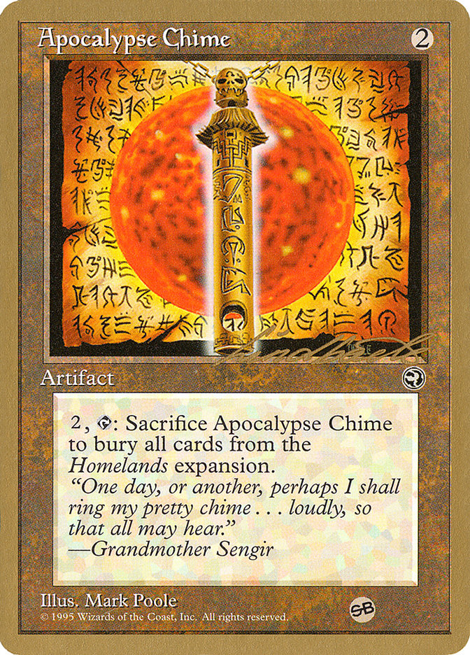 Apocalypse Chime (Leon Lindback) (SB) [Pro Tour Collector Set] | Good Games Cannington