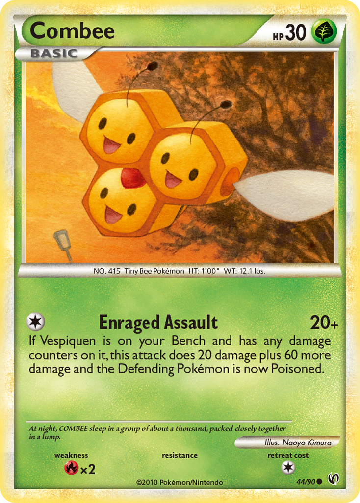 Combee (44/90) [HeartGold & SoulSilver: Undaunted] | Good Games Cannington