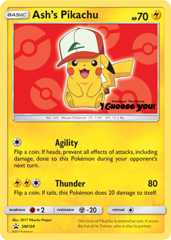 Ash's Pikachu (SM109) [Sun & Moon: Black Star Promos] | Good Games Cannington
