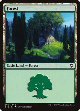 Forest (305) [Commander 2018] | Good Games Cannington