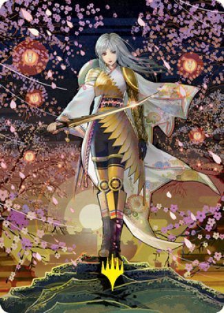 The Wandering Emperor 2 Art Card (Gold-Stamped Signature) [Kamigawa: Neon Dynasty Art Series] | Good Games Cannington
