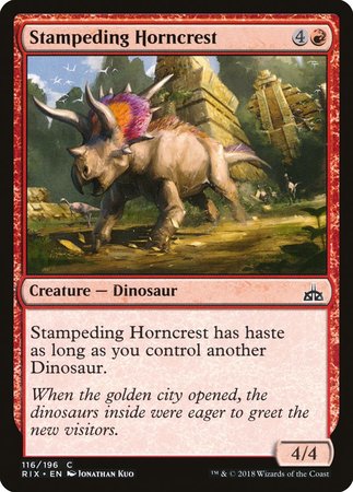 Stampeding Horncrest [Rivals of Ixalan] | Good Games Cannington