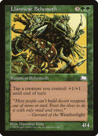 Llanowar Behemoth [Weatherlight] | Good Games Cannington
