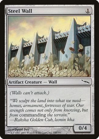 Steel Wall [Mirrodin] | Good Games Cannington