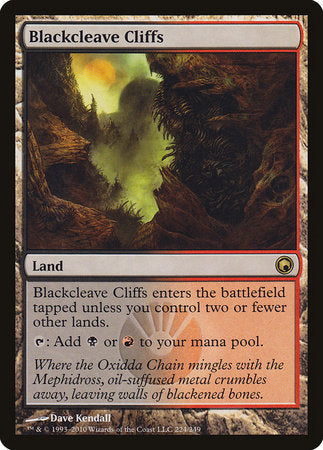 Blackcleave Cliffs [Scars of Mirrodin] | Good Games Cannington