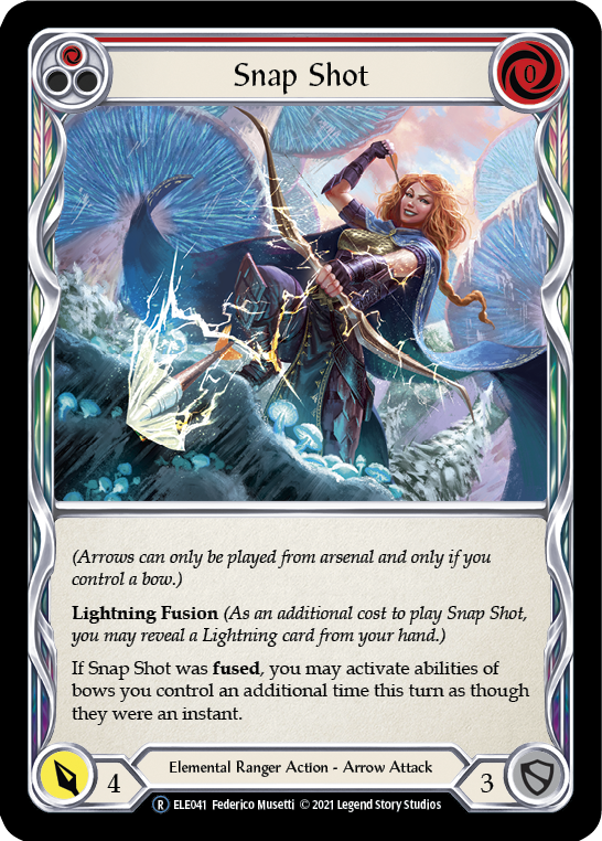 Snap Shot (Red) [U-ELE041] Unlimited Rainbow Foil | Good Games Cannington