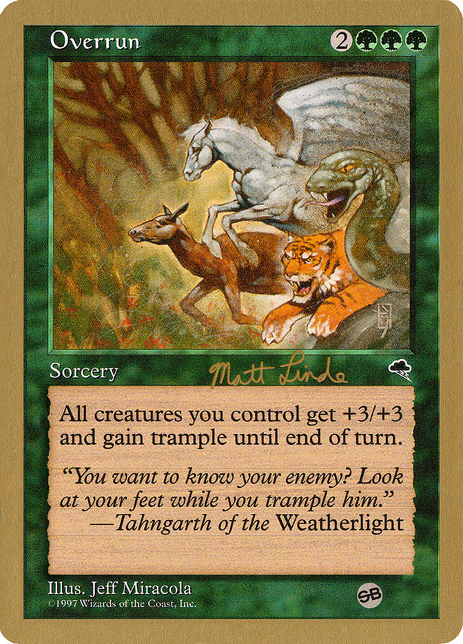 Overrun (Matt Linde) (SB) [World Championship Decks 1999] | Good Games Cannington