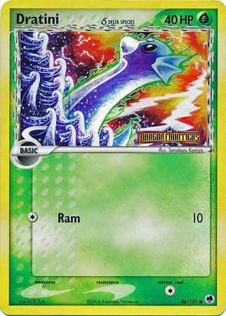 Dratini (46/101) (Delta Species) (Stamped) [EX: Dragon Frontiers] | Good Games Cannington