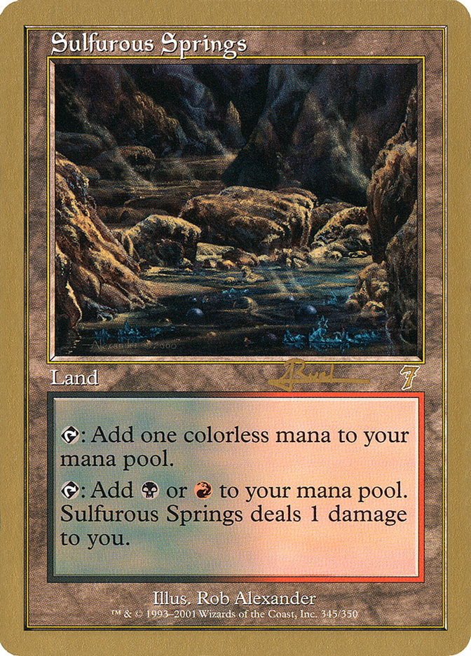 Sulfurous Springs (Antoine Ruel) [World Championship Decks 2001] | Good Games Cannington