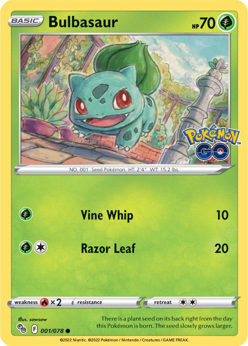 Bulbasaur (001/078) [Pokémon GO] | Good Games Cannington