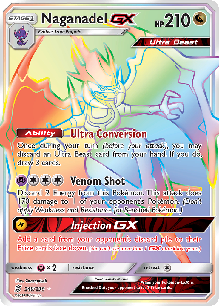 Naganadel GX (249/236) [Sun & Moon: Unified Minds] | Good Games Cannington
