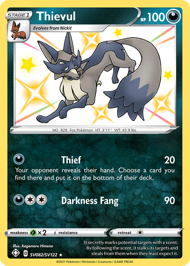 Thievul (SV082/SV122) [Sword & Shield: Shining Fates] | Good Games Cannington