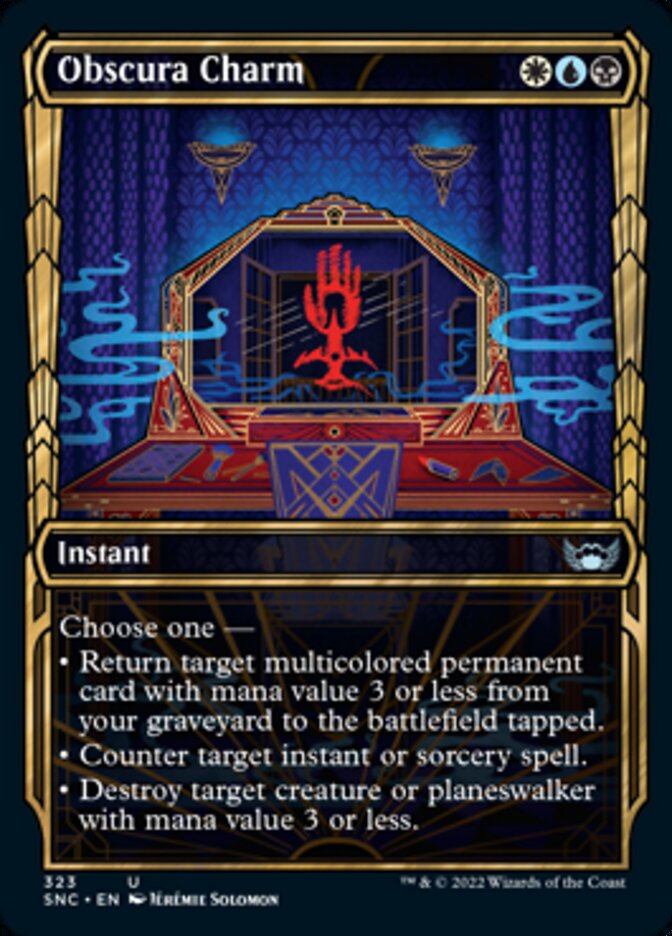 Obscura Charm (Showcase Golden Age) [Streets of New Capenna] | Good Games Cannington