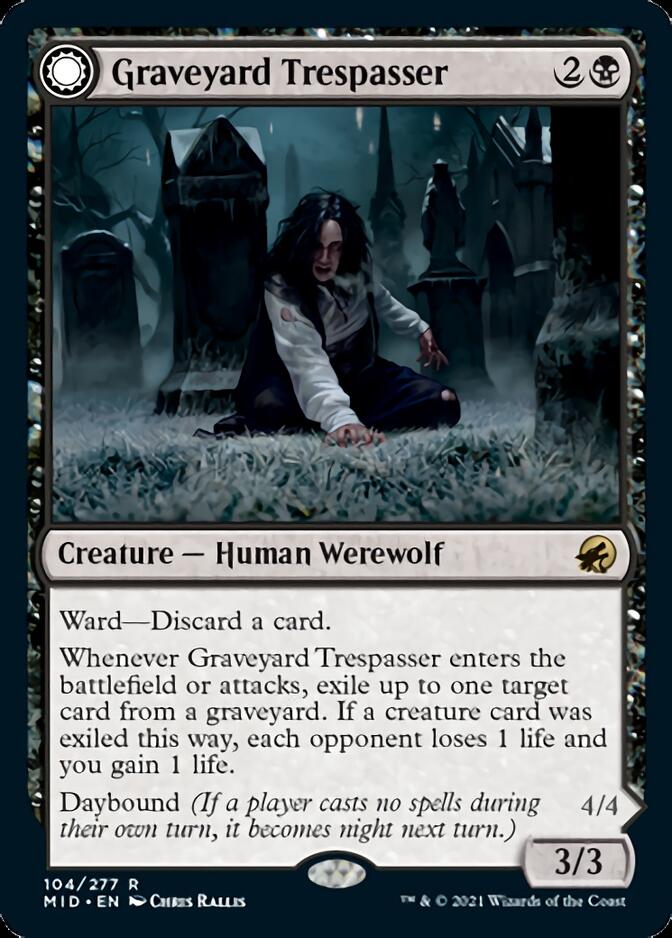 Graveyard Trespasser // Graveyard Glutton [Innistrad: Midnight Hunt] | Good Games Cannington