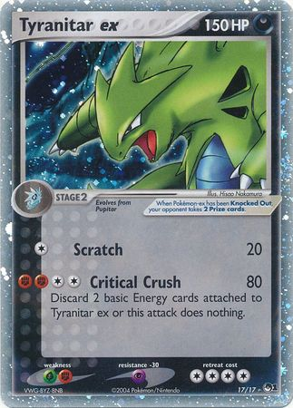 Tyranitar ex (17/17) (Holo) [POP Series 1] | Good Games Cannington