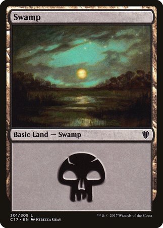Swamp (301) [Commander 2017] | Good Games Cannington