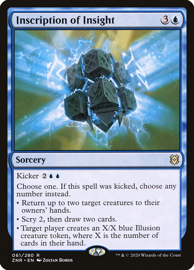 Inscription of Insight [Zendikar Rising] | Good Games Cannington