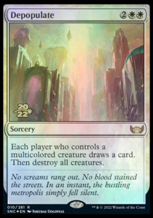 Depopulate [Streets of New Capenna Prerelease Promos] | Good Games Cannington