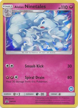 Alolan Ninetales (SM128) (Deck Exclusive #30) [Sun & Moon: Trainer Kit - Alolan Ninetales] | Good Games Cannington