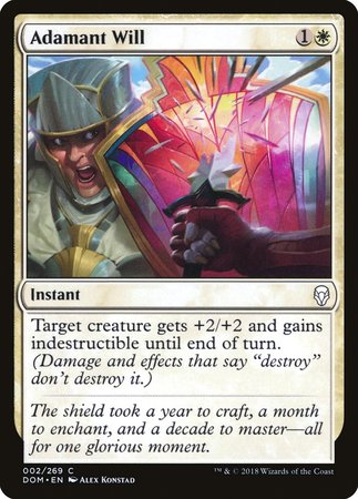 Adamant Will [Dominaria] | Good Games Cannington