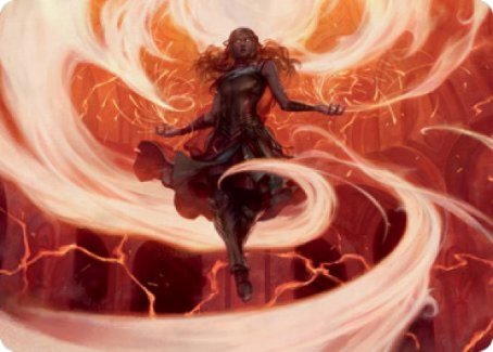 Crackle with Power Art Card [Strixhaven: School of Mages Art Series] | Good Games Cannington