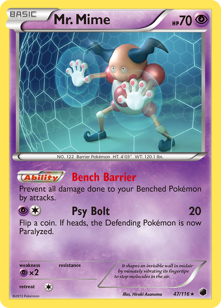 Mr. Mime (47/116) [Black & White: Plasma Freeze] | Good Games Cannington