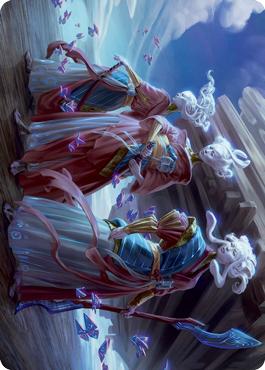 Guardians of Oboro Art Card [Kamigawa: Neon Dynasty Art Series] | Good Games Cannington