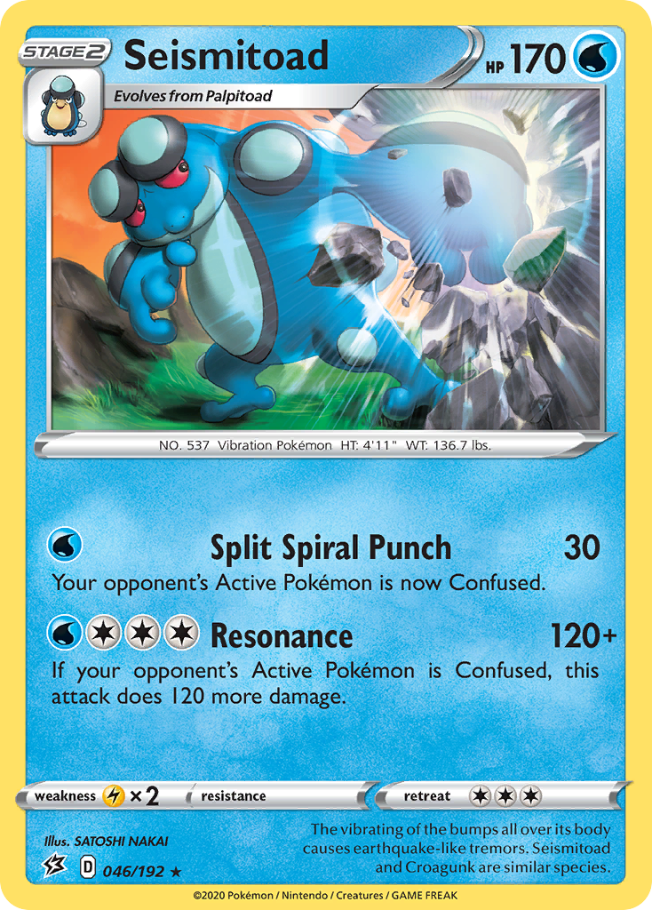 Seismitoad (046/192) [Sword & Shield: Rebel Clash] | Good Games Cannington