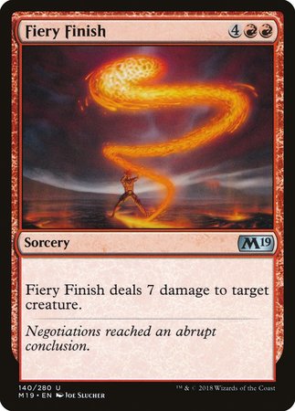 Fiery Finish [Core Set 2019] | Good Games Cannington