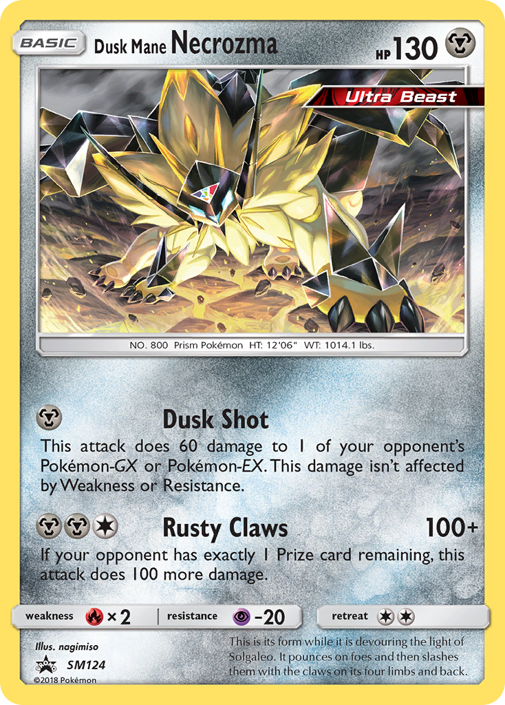 Dusk Mane Necrozma (SM124) [Sun & Moon: Black Star Promos] | Good Games Cannington