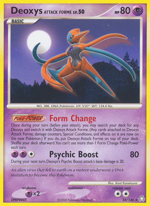 Deoxys Attack Forme (24/146) [Diamond & Pearl: Legends Awakened] | Good Games Cannington