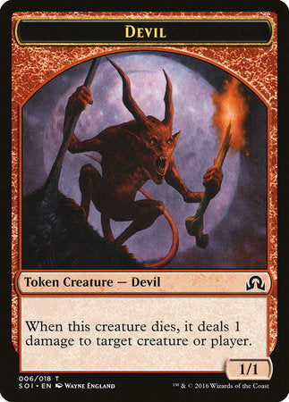 Devil Token [Shadows over Innistrad Tokens] | Good Games Cannington