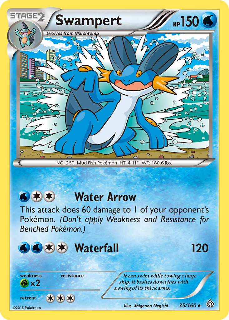 Swampert (35/160) [XY: Primal Clash] | Good Games Cannington