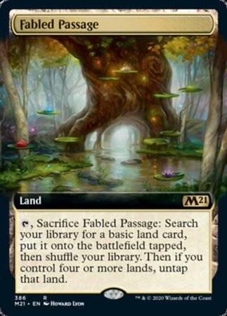Fabled Passage (Extended Art) [Core Set 2021] | Good Games Cannington