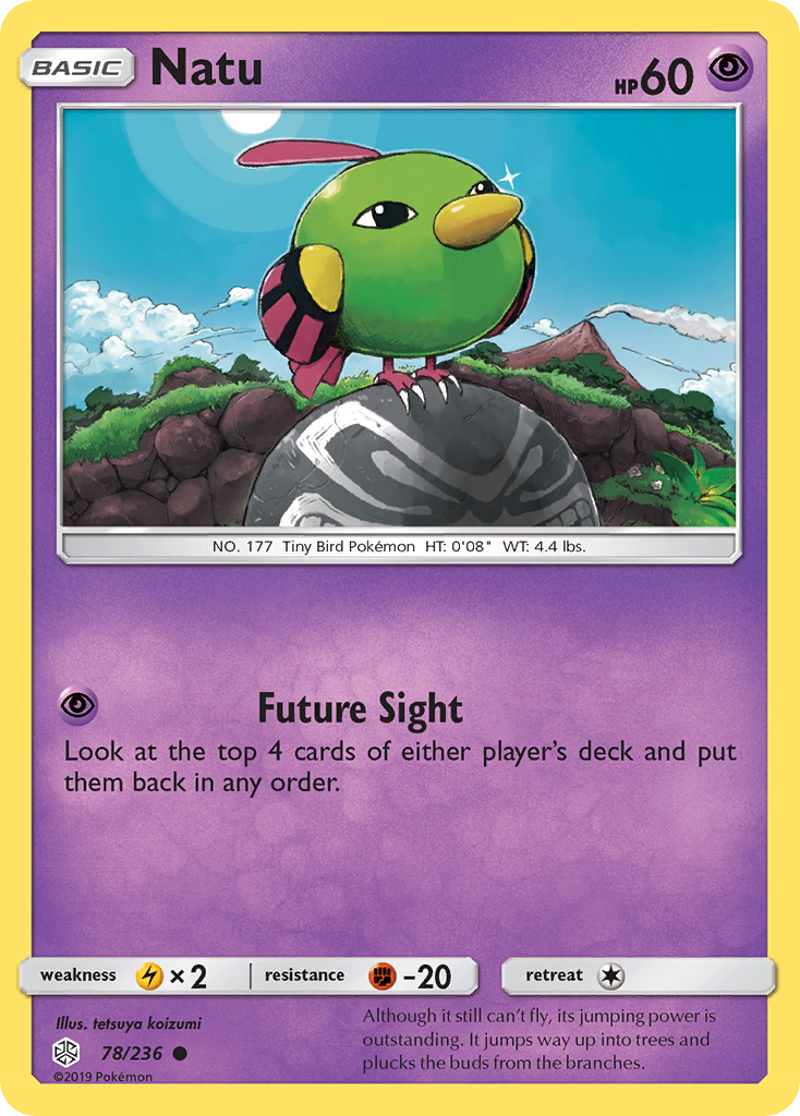 Natu (78/236) [Sun & Moon: Cosmic Eclipse] | Good Games Cannington