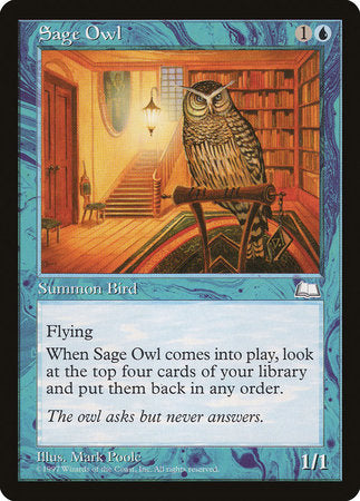 Sage Owl [Weatherlight] | Good Games Cannington