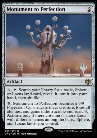 Monument to Perfection (Promo Pack) [Phyrexia: All Will Be One Promos] | Good Games Cannington