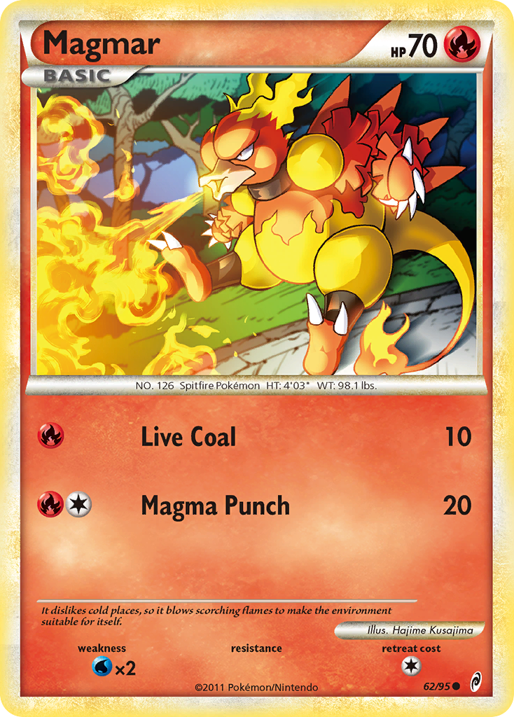 Magmar (62/95) [HeartGold & SoulSilver: Call of Legends] | Good Games Cannington