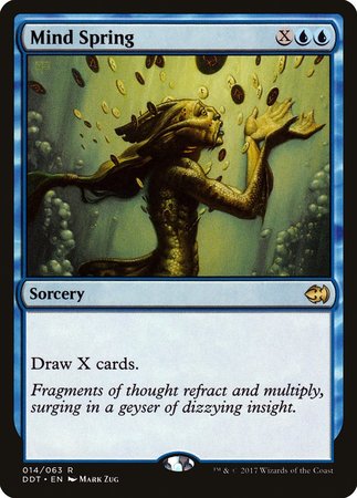Mind Spring [Duel Decks: Merfolk vs. Goblins] | Good Games Cannington