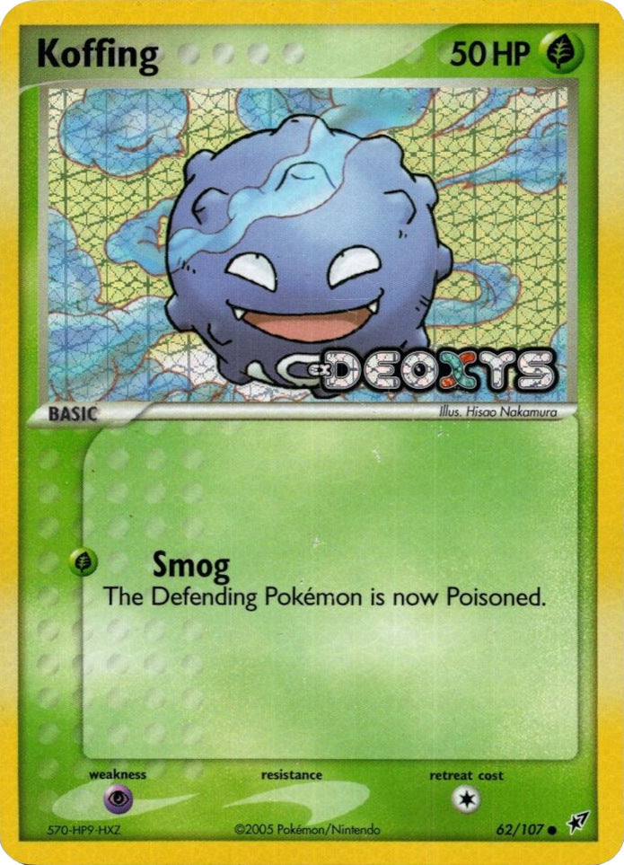 Koffing (62/107) (Stamped) [EX: Deoxys] | Good Games Cannington
