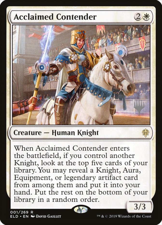 Acclaimed Contender (Promo Pack) [Throne of Eldraine Promos] | Good Games Cannington