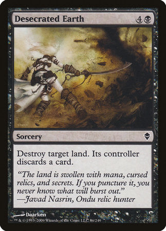 Desecrated Earth [Zendikar] | Good Games Cannington