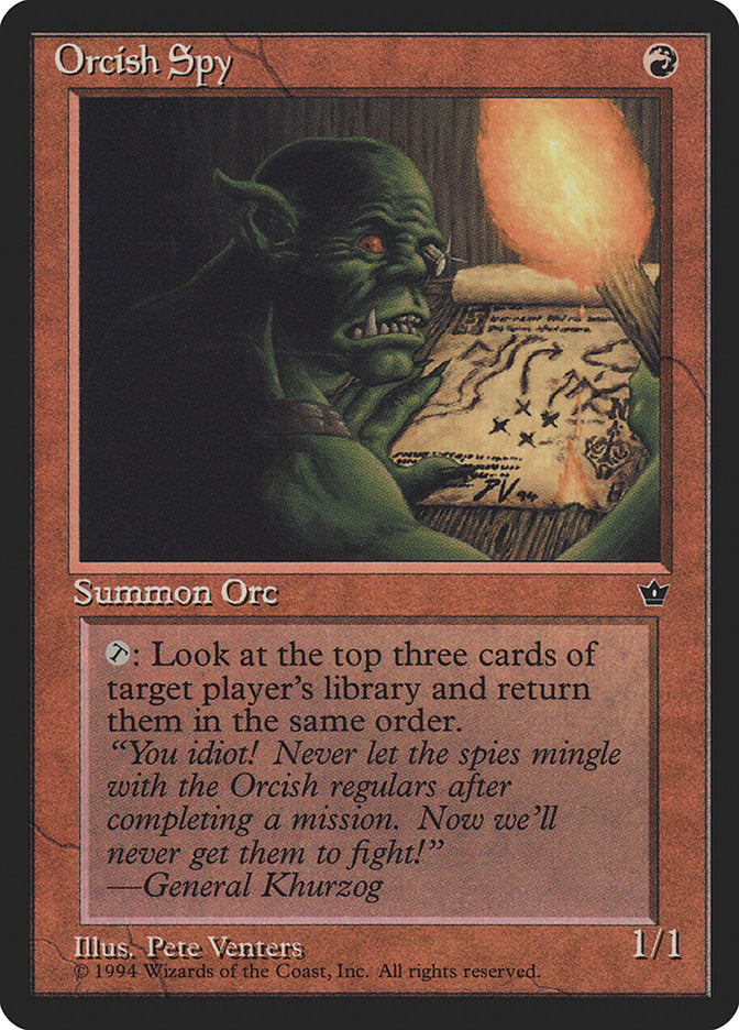Orcish Spy (Pete Venters) [Fallen Empires] | Good Games Cannington