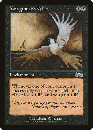 Yawgmoth's Edict [Urza's Saga] | Good Games Cannington