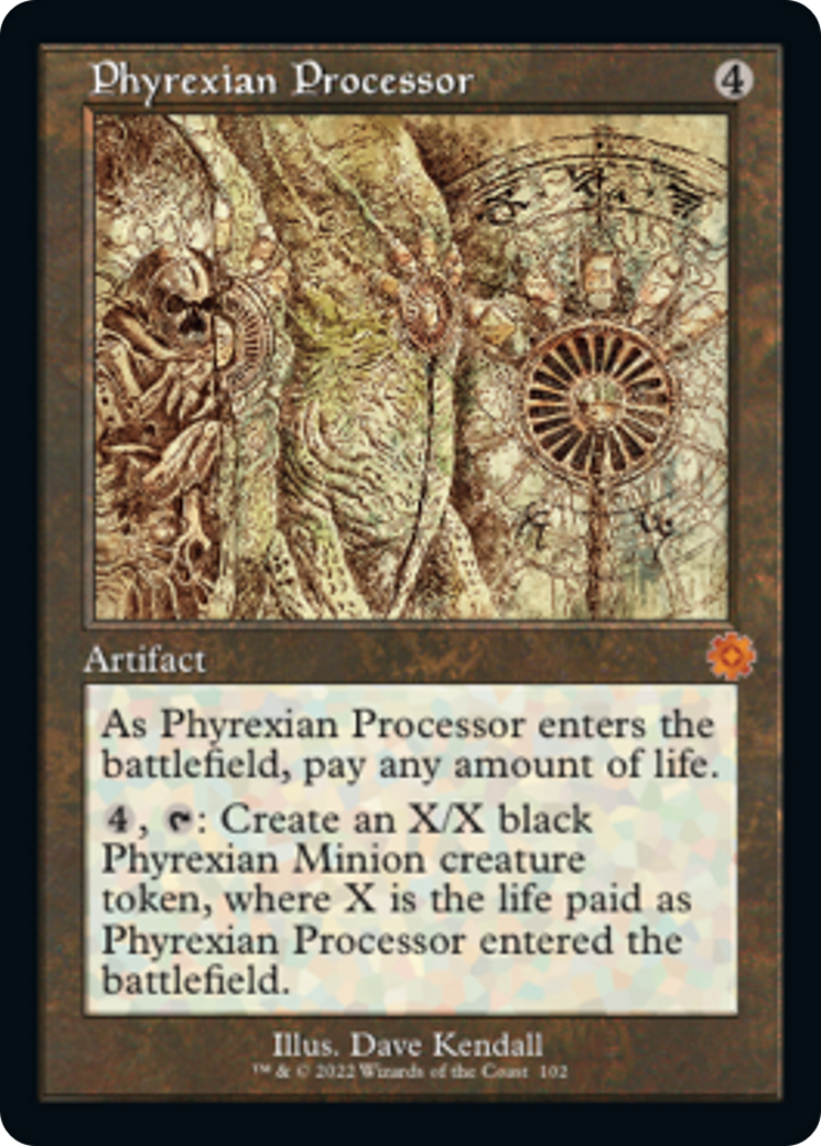 Phyrexian Processor (Retro Schematic) [The Brothers' War Retro Artifacts] | Good Games Cannington